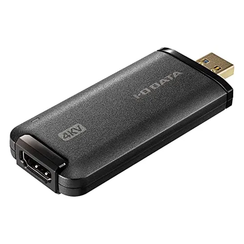 アイ・オー・データ IODATA USB HDMI変換アダプター 4K 一眼カメラ ビデオカメラ 配信 UVC対応 キャプチャー Windows Mac対応 日本メーカー GV-HUVC/4KV