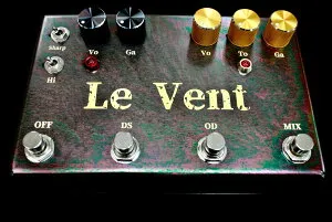 HATA Mireille×Alias Sound×JACKMAN 【Le Vent】（ル ヴォン） 新品 オーバードライブ/ディストーション [畑精密工業株式会社,ハタ][ジャックマン][ミレイユ][エイリアスサウンド][Overdrive,Distortion][Effector
