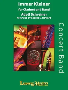 楽譜 輸入 ソロと吹奏楽 だんだん小さく（吹奏楽版） Immer Kleiner (Solo Cl./Wind Band) /Alexander Schreine ／ (株)テーヌ商会