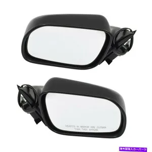 USミラー サイドビューパワーミラー98-02ホンダアコードセダン用の熱折りたたみ折りたたみセット Side View Power Mirrors w/o Heat Non-Folding Set for 98-02 Honda Accord Sedan【並行輸入品】