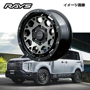 ミツビシ デリカ D5 MITSUBISHI DELICA D5 後期型【送料無料・4本セット】RAYS レイズ ホイール DAYTONA M9+ 17x7.0J +40 5H114.3 ブラック/ディスククリアスモーク(BEL)