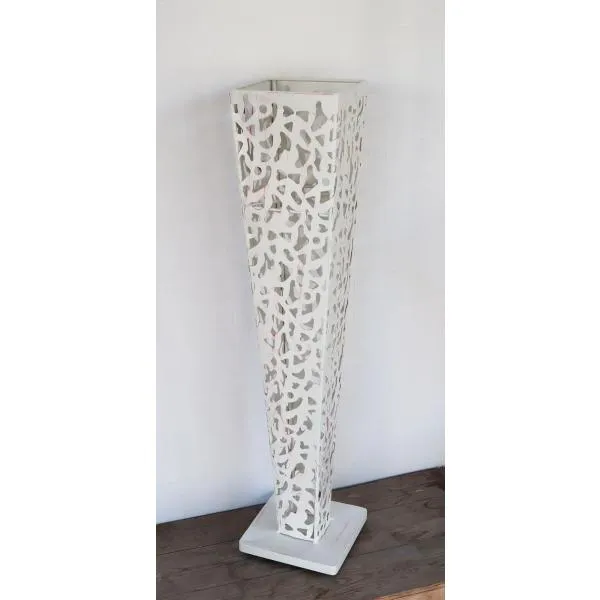 LEAD STYLE 柄抜アイアンスタンド 角形90 ホワイト LAF-090WH フラワースタンド 大型 花スタンド