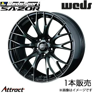 ウェッズスポーツ SA20R インプレッサスポーツ GT系 16インチ アルミホイール 1本 ウォースブラッククリア 0072723 WEDS WedsSport SA20R