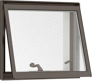 防火戸FG-H 横すべり出し窓 / オペレーターハンドル Low-E複層ガラス(網入り)仕様 026023 W：300mm × H：300mm LIXIL リクシル TOSTEM トステム