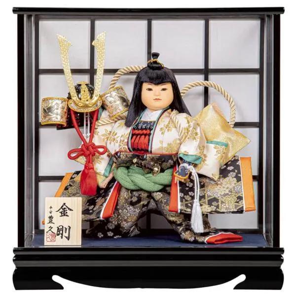 五月人形 コンパクト 豊久 武者人形 ケース飾り 金剛 7号 h085-mo-530767 GH-217