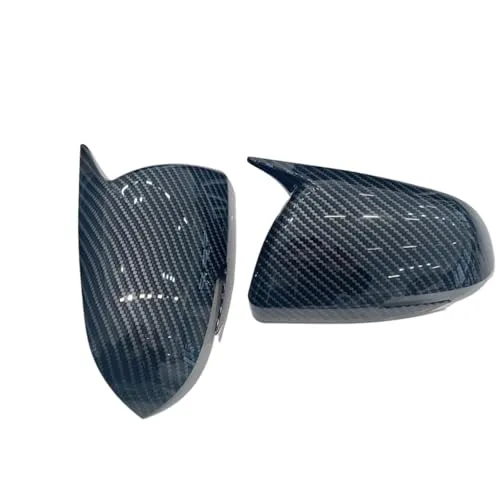 サイドミラーカバー ドアミラーシェル 用の起亜 用のセルトス KX3 2019-2024 バックミラー装飾カバー ABS 材料製炭素繊維パターン バックミラーキャップ(Carbon fiber pattern)