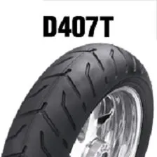 DUNLOP(ダンロップ)バイクタイヤ D407 リア 180/65B16 M/C 81H チューブレスタイプ(TL) Harley-Davidsonロゴ入り ブラックサイドウォール(BW) 311255 二輪 オートバイ用