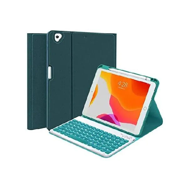 QYiiD iPad mini Backlit Keyboard Case Compatible with iPad mini 5/4/3/2/1, Magnetically Detachable Wireless Keyboard, Smart Folio with Pencil_並行輸入