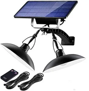 Aokyoung 分離型2灯LEDソーラーライト 屋外 LED センサーライト 5500mAh超大電池容量 延長コード3m*4本 太陽光パネル充電 自動点灯/消灯 電気代不要 センサーライト 分離式 高輝度 LED 防水 ... 白色光