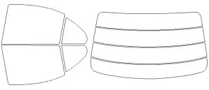 シルフィード カーフィルム カット済み 三菱 適合 ランサーエボリューション10 CZ4A H19，8～ 断熱スモーク 車 スモークフィルム