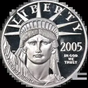 2005-W プラチナ アメリカン イーグル $100 NGC PF70 ウルトラ カメオ ブラウン ラベル 在庫