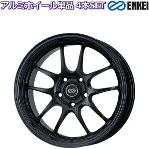18インチ 5穴 114.3/100 7J/7.5J/8J/8.5J/9J/9.5J エンケイ/ENKEI PerformanceLine PF01 マットブラック ホイール単品 4本セット