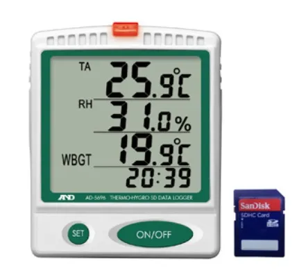 【ポイント5倍】A&D (エー・アンド・デイ) 温湿度SDデーターロガー AD-5696