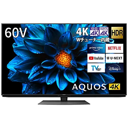 シャープ 60V型 4K 液晶 テレビ AQUOS 4T-C60DN1 N-Blackパネル 倍速液晶 Android TV (2021年モデル)