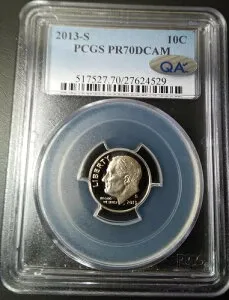 :2013-S 1OC フランクリン・ルーズベルト ダイム PCGS プルーフ PF-70-DCAM ローポップ 最高グレード