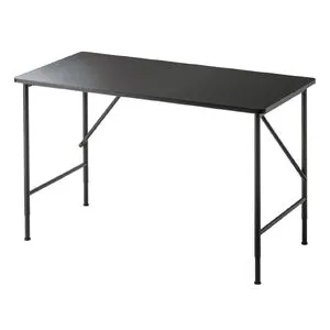 101-MX1260BK パソコンデスク マルチワークデスク W1200 高さ変更 3段階 70cm 72cm 74cm 奥行60cm 大型ケーブルトレー付 アジャスター 耐荷重50kg ブラック