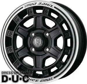 12インチアルミホイール 4本セット 軽トラ 軽バン【法人限定】 MUD BAHN XR-710C MBK/RP マットブラック/リムポリッシュ◇12-4.0 4-100+42 12-4.00B