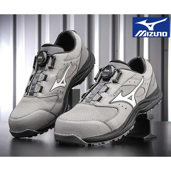 [ポイント10倍][26SS新作] ミズノ 安全靴 オールマイティ LS3 53L BOA グレー×ホワイト 22.0cm~30.0cm 3E(JSAA A種) (F1GA260205) MIZUNO