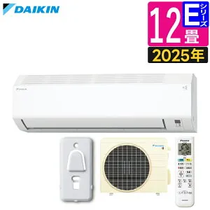 ダイキン エアコン 12畳 Eシリーズ 2025年 S365ATES-W (F365ATES-W+R365AES) 販売不可地域あり リモコンホルダー付きセット （ラッピング不可）（.QL）