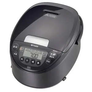 TIGER タイガー魔法瓶 炊飯器 おすすめ 5.5合炊き IHジャー炊飯 遠赤黒厚釜 ハイバリューモデル JPW-M100-KV ご購入いただいた方にもれなく山形県産つや姫(300g)プレゼント！