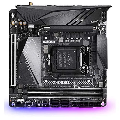 Gigabyte Intel Z490I AORUS Ultra LGA 1200 DDR4-SDRAM Mini ITX マザーボード