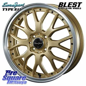 BLEST EuroSport Type815 軽自動車専用 ホイール 15インチ 15 X 5.0J +45 4穴 100 ホイールのみ 4本価格 N-BOX キャスト[アクティバ] ダイハツTAFT タント スペーシア Mx27/37/47Sソリオ・デリカD2 ピクシスジョイ