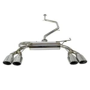 【車検対応】ロッソモデロ DUALIST EX-FOUR マフラー新型 トヨタ プリウス 6AA-MXWH60 2WD車専用オーバルテール 4本出しマフラー