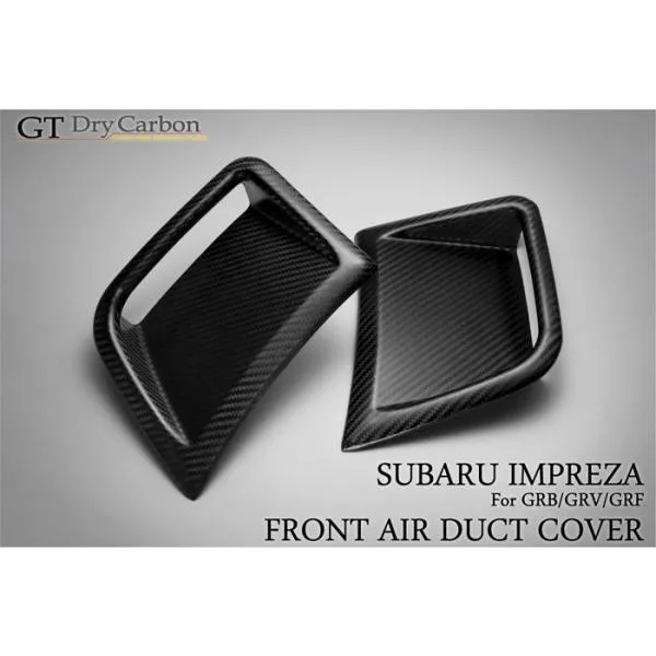 （受注生産）スバル インプレッサ用（GR/GV）ドライカーボンフロントサイドカバー2個1セット/rj93（※注文後出荷まで約90日）