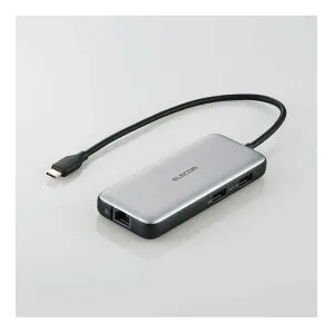 【新品/取寄品】Type-C ドッキングステーション/USB PD対応/USB 10Gbpsx2/HDMIx1/充電用USB-Cx1/データ転送用USB-Cx1/LANポート/シルバー DST-C27SV