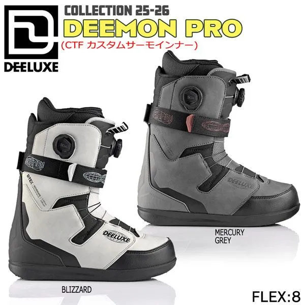 ディーラックス ディーモンプロ DEELUXE DEEMON PRO CTF スノーボード 靴 25-26-BT-DEE