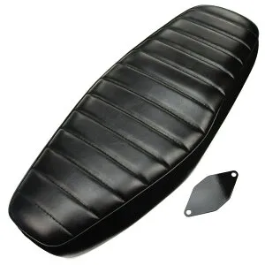 スーパーカブ(JA44/JA59/AA09)/クロスカブ(JA45/JA60/AA06) 2人乗り用ダブルシート タックロール ローダウンシート 黒 (トクトヨ)Tokutoyo