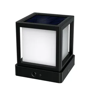 門柱灯ソーラー門灯LEDソーラーライト人感センサーライト屋外置き型1000lm4000k昼白色長時間点灯IP64防水庭園灯4つ点灯モード停電・災害時に適用