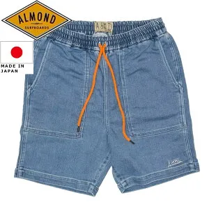 ALMOND SURFBORDS アーモンドサーフボード DENIMSWEAT SHORTS デニム スウェット ショーツ 短パン OZ7002