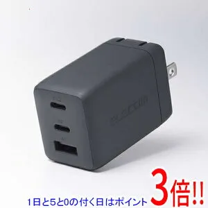 【1日と5.0のつく日、18日はポイント3倍！】ELECOM USB Power Delivery 67W AC充電器 ACDC-PD10367GY ストーン グレー