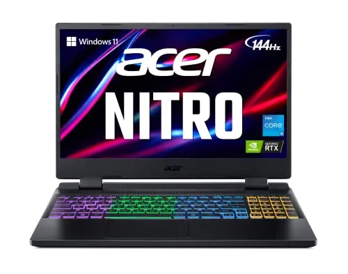 tro 5 AN515-58-527S Gaming Laptop | Intel Core i5-12500H | NVIDIA GeForce RTX 3060 Laptop GPU | 15.6" FHD 144Hz IPS Display | 16