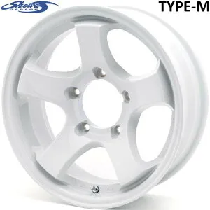 showaGARAGE【ショウワガレージ】TYPE-M 16x6.0 ±0 5H/139.7 ホワイト（W00042）x4本 ※ジムニーシエラ JB74W JB43W/ジムニーノマド JC74W