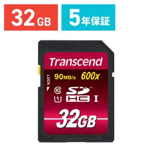 TS32GSDHC10U1RE SDHCカード 32GB Class10 UHS-I対応 Ultimate Transcend社製 TS32GSDHC10U1（最大転送速度 90MB/s） SDカードケース付き