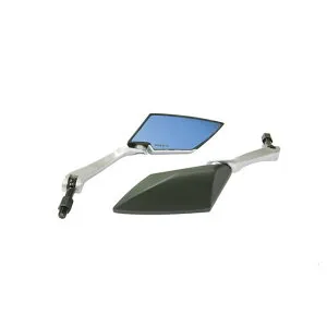 KOSO TTミラー KNバージョン ブルーレンズ（ツヤなしブラック/シルバー） NXC125-BA13-B コーソー ミラー関連パーツ 汎用