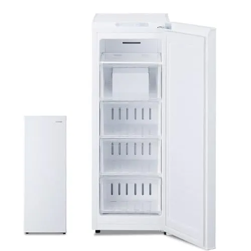 アイリスオーヤマ 冷凍庫 スリム 80L ホワイト スキマックス IUSN-8B-W 前開き式 自動霜取り 幅35.6cm 新生活