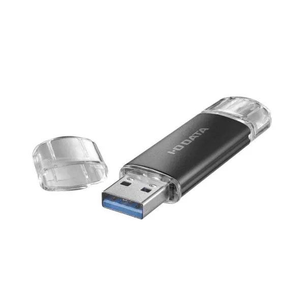 アイ・オー・データ機器｜I-O DATA USB 3.2 Gen 1(USB 3.0)/ USB 2.0対応 USB-A＆USB-C搭載 USBメモリー 256GB(ブラック) U3C-STD256G/ K 返品種別B