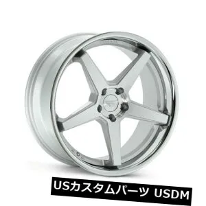 海外輸入ホイール 20x9 / 20x10.5 Ferrada FR3 5x114 +35/38マシンシルバーホイール（4個セット） 20x9/20x10.5 Ferrada FR3 5x114 +35/38 Machine Silver Wheels (Set of 4) 【並行輸入品】