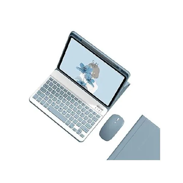KMXDD Keyboard Case Mouse Compatible with iPad Air 13 inch (M3/M2)/ iPad Pro 12.9" (6th/5th/4th/3rd Generation) Case with Cute Color Keys Rem_並行輸入