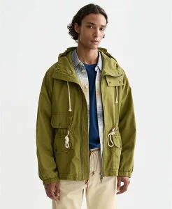 スコッチアンドソーダ メンズ アウター ジャケット・ブルゾン 長袖 SCOTCH & SODA Men's Heritage Smock Long-Sleeve Jacket Green グリーン