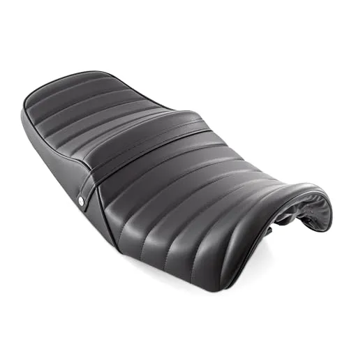 King Road 88 XJR400 前期 4HM タックロールシート あんこ抜き 合成レザー ブラック