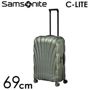 サムソナイト スーツケース C-LITE シーライト 69cm 68L メタリックグリーン コスモライト Samsonite コスモライト スピナー 軽量 4輪 122860『送料無料（一部地域除く）』