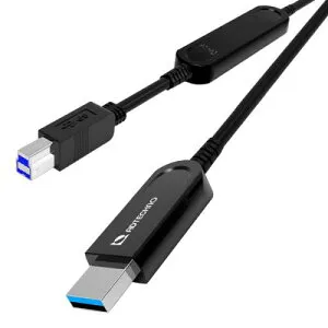 ADTECHNO AUN-2M1-020 5Gbps専用 光ファイバUSBケーブル A（オス）-B（オス） 20m