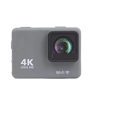 タイムラプスカメラ アクションカメラ 4K60FPS 手ぶれ補正アクションカメラ リモコン画面付き 防水スポーツカメラ ドライブレコーダー 写真 動画 植物(With 64G Card,Action Camera-A)