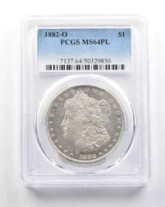 1882-O モルガン銀貨 MS64 PL PCGS *5299