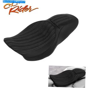 Seats C.C.ハーレーエレクトラストリートグライド2009年に適したライダードライバーの助手席 C.C. RIDER Driver Passenger Seat Fit For Harley Electra Street Glide 2009-Up【並行輸入品】