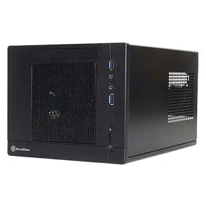 SilverSton Mini-DT× Mini-IT×対応ケース ブラック SST-SG05BB-LITE [SSTSG05BBLITE]